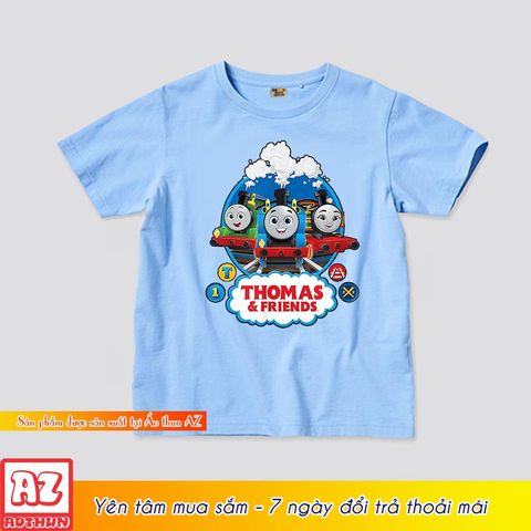  Áo thun trẻ em in hình thomas and friend cho bé - Vải cotton thái M3214 