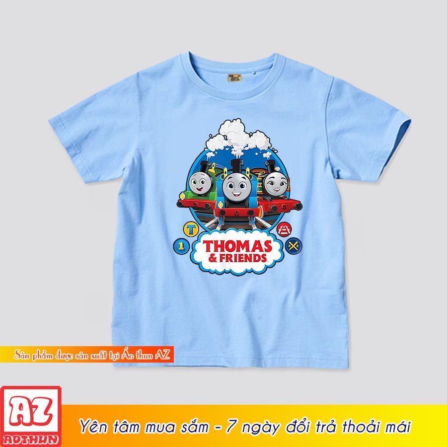 Áo thun trẻ em in hình thomas and friend cho bé - Vải cotton thái M3214