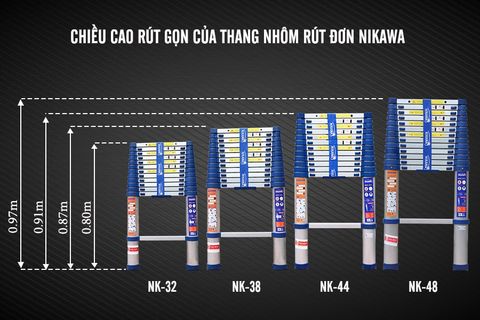 THANG NHÔM RÚT GỌN NIKAWA NK32