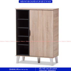 Tủ giày cánh mở nhiều ngăn phong cách Scandinavin Ohaha - TG011