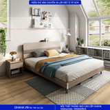 Giường ngủ gỗ công nghiệp cao cấp OHAHA  - GC038