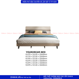 Giường ngủ gỗ công nghiệp cao cấp OHAHA  - GC038
