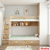 Giường tầng thông minh Ohaha kết hợp tủ áo và kệ sách - GTTM015