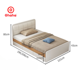 Giường ngủ gỗ công nghiệp bọc nệm Ohaha - GN003