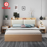 Giường ngủ gỗ cao cấp bọc nệm Ohaha - GN004