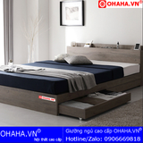 Giường ngủ gỗ công nghiệp cao cấp OHAHA - GC028