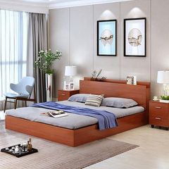 Giường ngủ gỗ công nghiệp cao cấp OHAHA  Đỏ Xoan - GC019