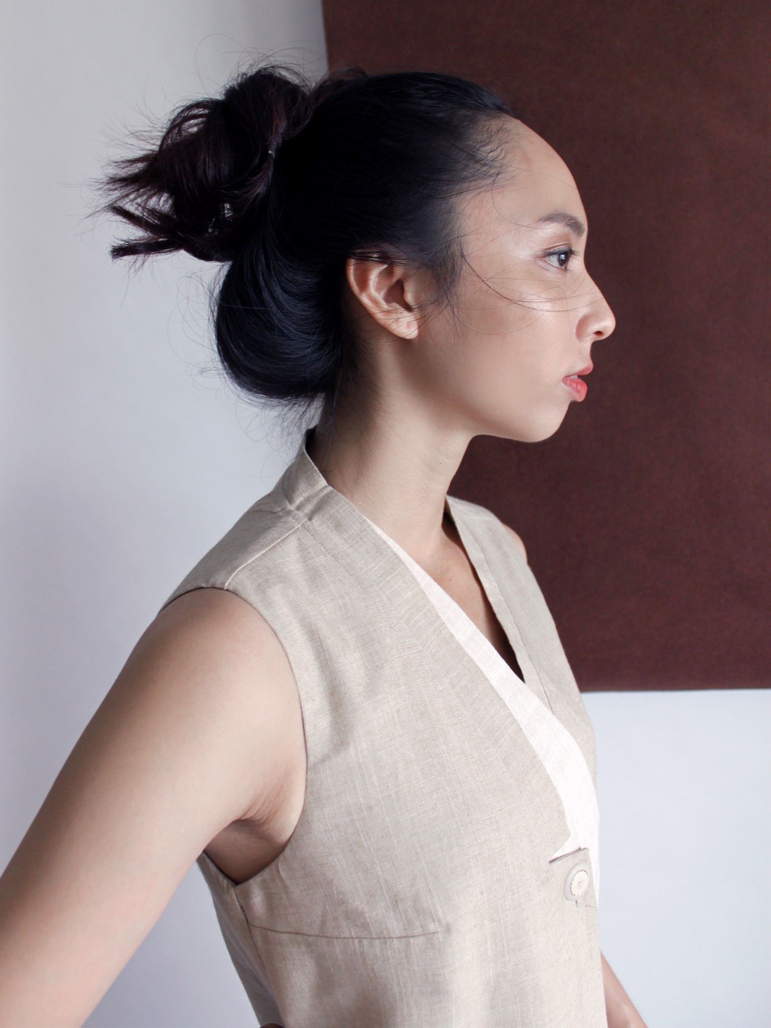 DOUBLE FRONT GILLETTE DRESS