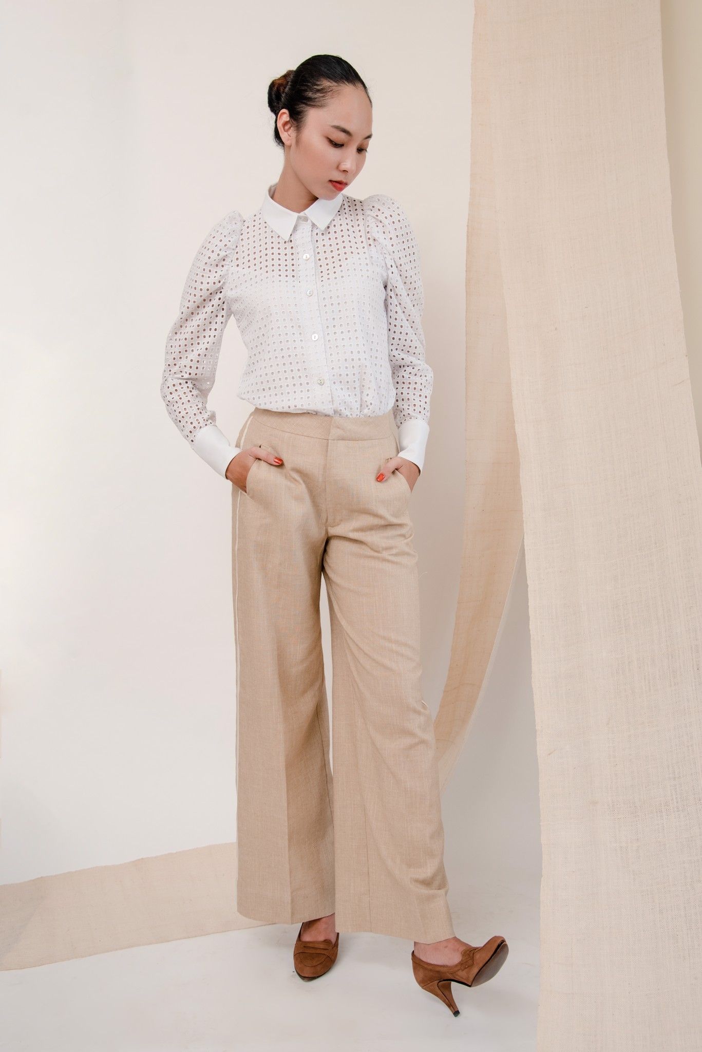 PUFF SLEEVES SHIRT