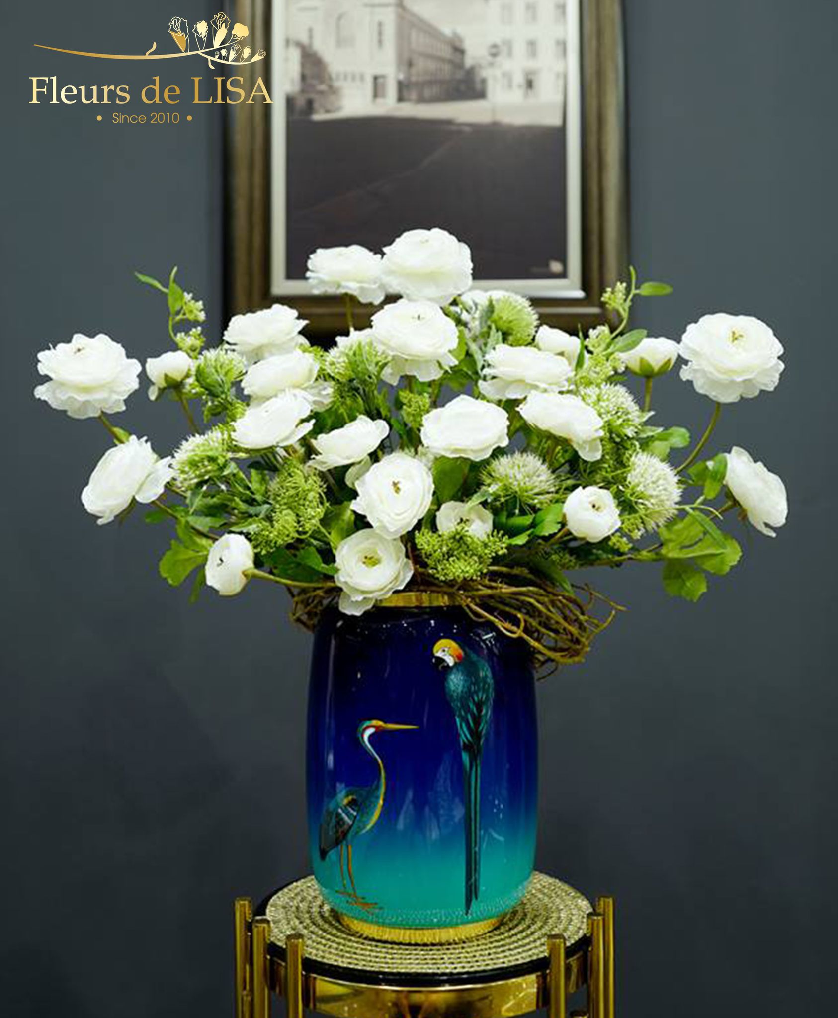  Eternity - Bình hoa lụa nghệ thuật để bàn 