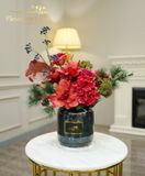 Garnet - Bình hoa lụa trang trí nội thất 