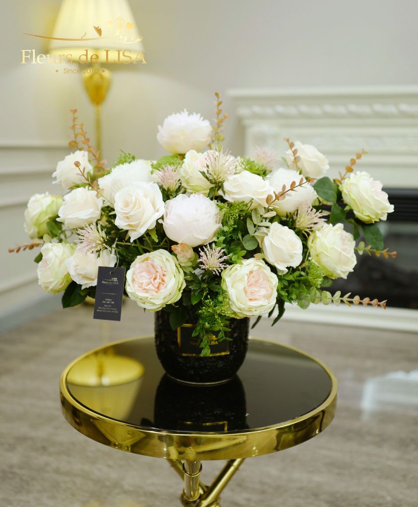  Boragina - Bình hoa lụa trang trí nội thất 