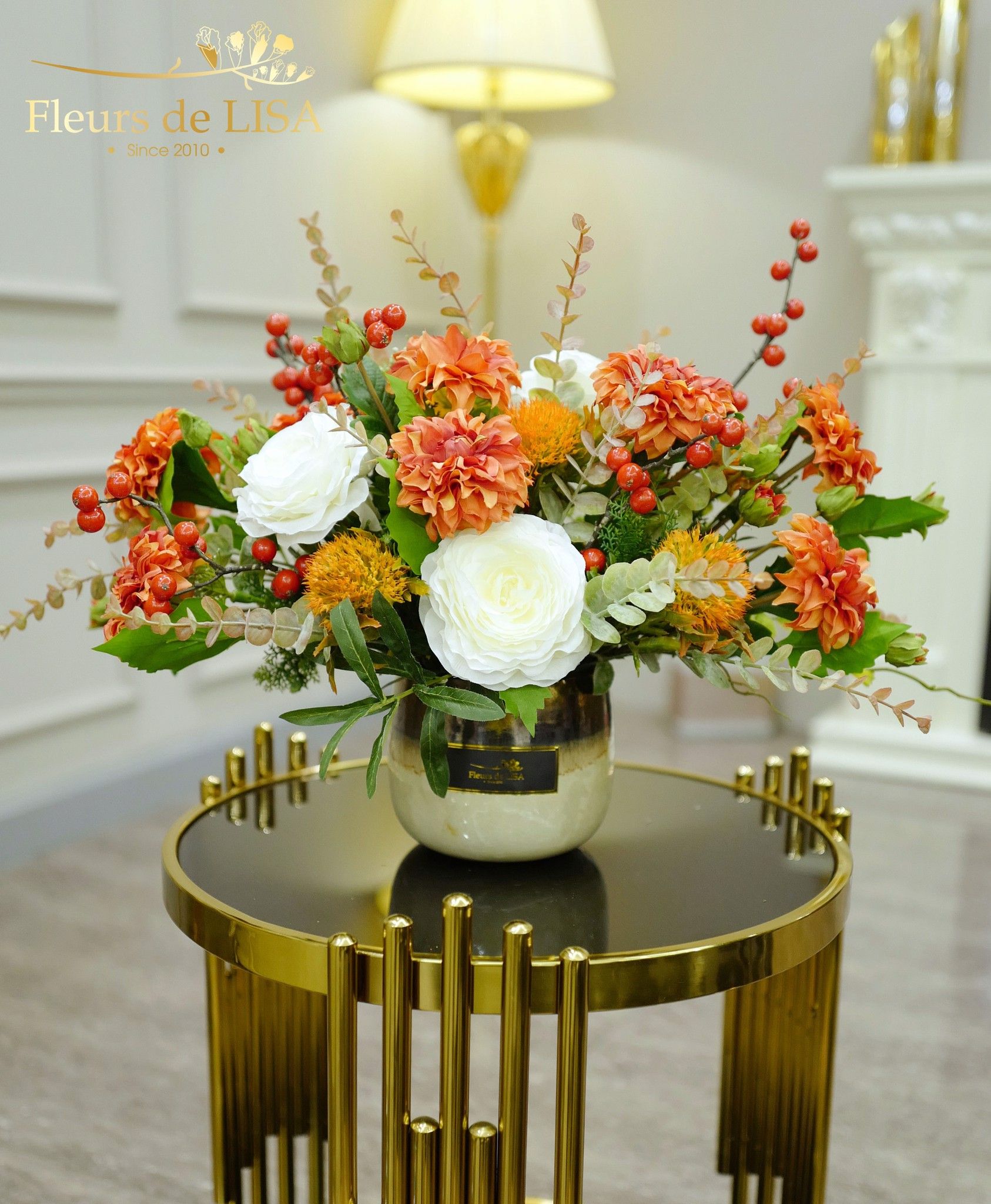  Floral Fancy - Bình hoa lụa trang trí nội thất 