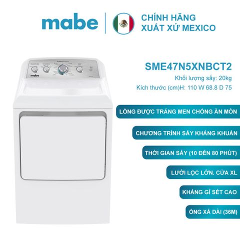 Máy sấy Mabe Dryer 20kg SME47N5XNBCT2