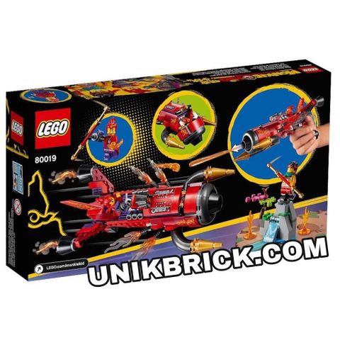  [HÀNG ĐẶT/ ORDER] LEGO Monkie Kid 80019 Red Son's Inferno Jet 