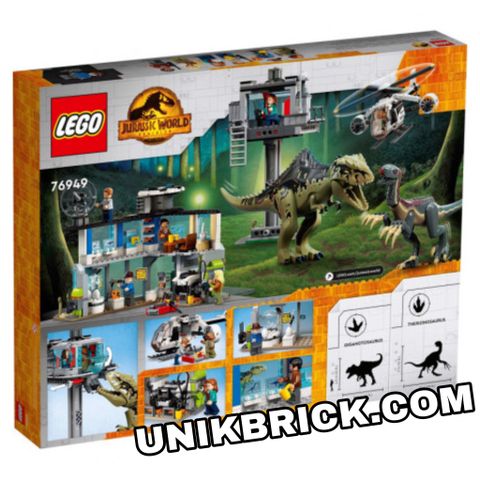  [CÓ HÀNG] LEGO Jurassic World 76949 Giganotosaurus & Therizinosaurus Attack 