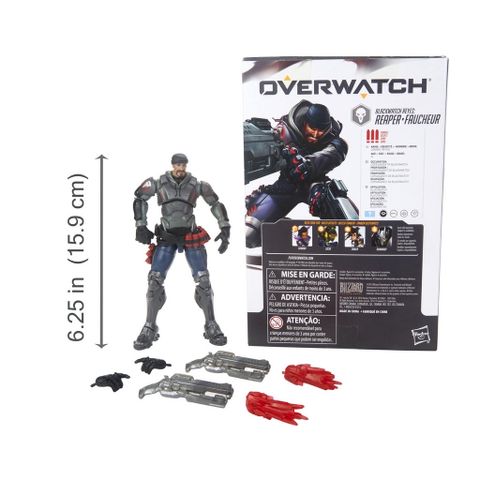  [CÓ HÀNG] Hasbro Overwatch Ultimates 6 Inch Reaper Faucheur Blackwatch Reyes Action Figure 