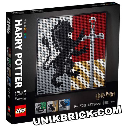  [HÀNG ĐẶT/ ORDER] LEGO Art 31201 Harry Potter Hogwarts Crests 