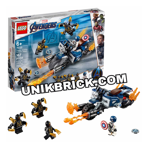  [CÓ HÀNG] LEGO Marvel Avengers 76123 Captain America: Outriders Attack 
