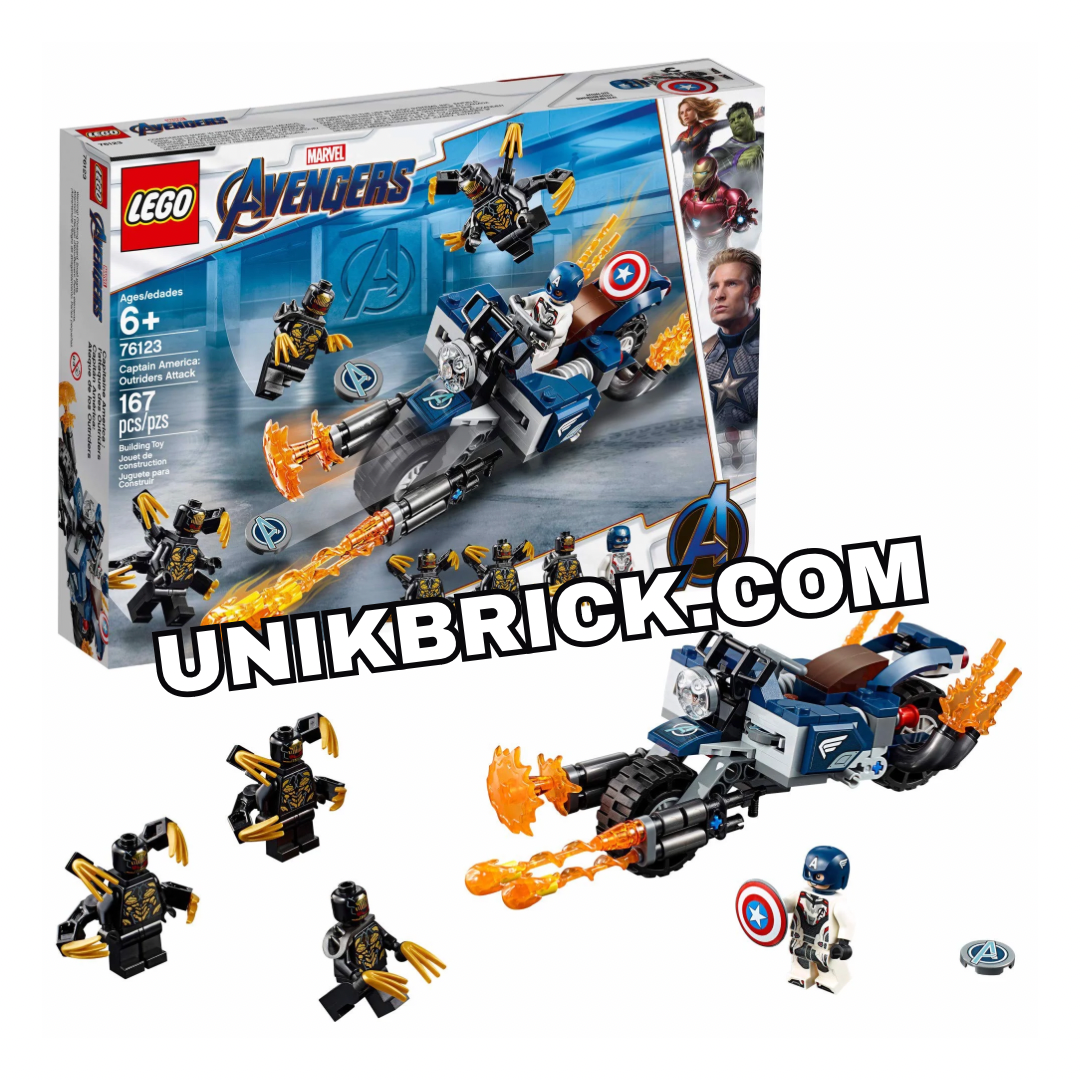 [CÓ HÀNG] LEGO Marvel Avengers 76123 Captain America: Outriders Attack