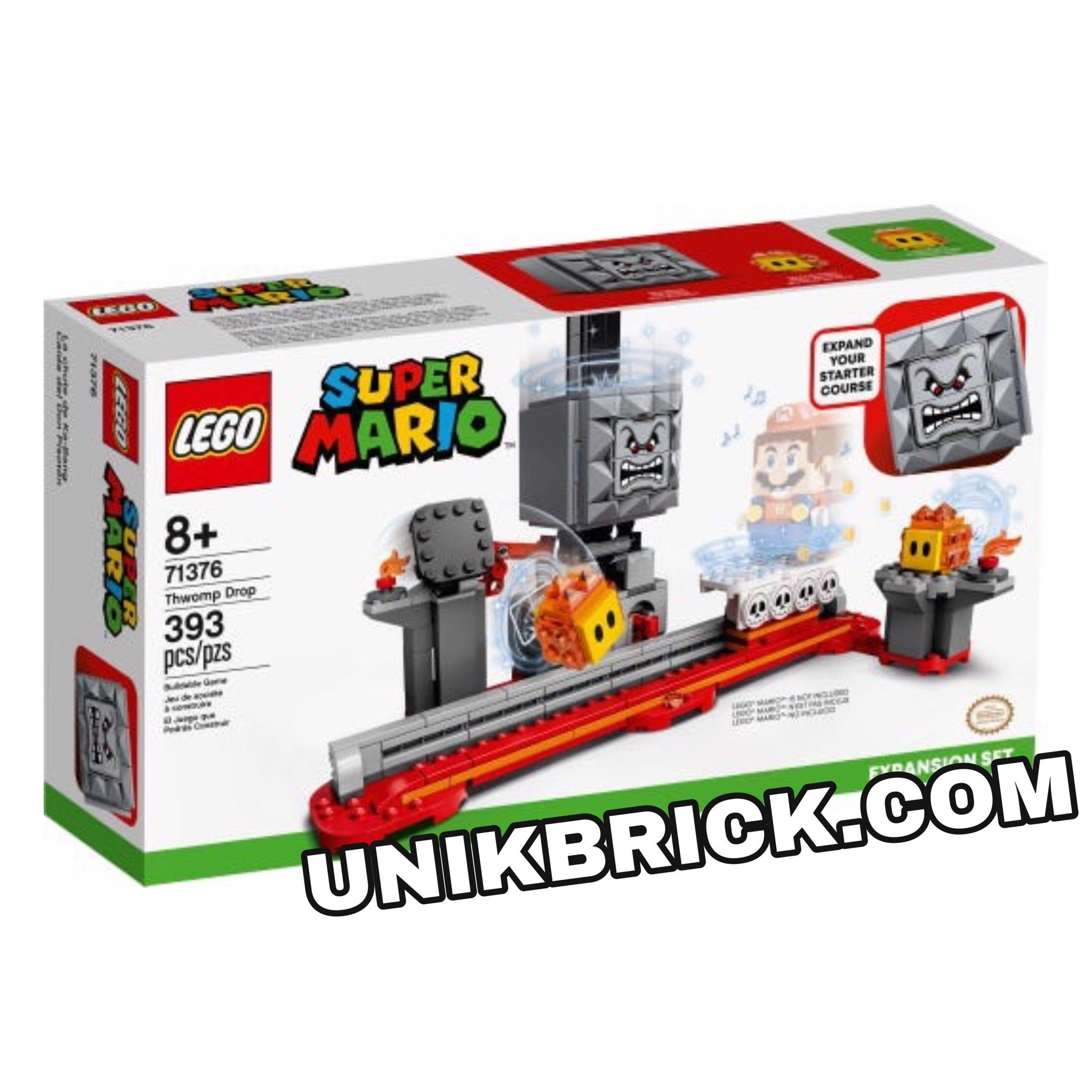 [HÀNG ĐẶT/ ORDER] LEGO Super Mario 71376 Thwomp Drop Expansion Set