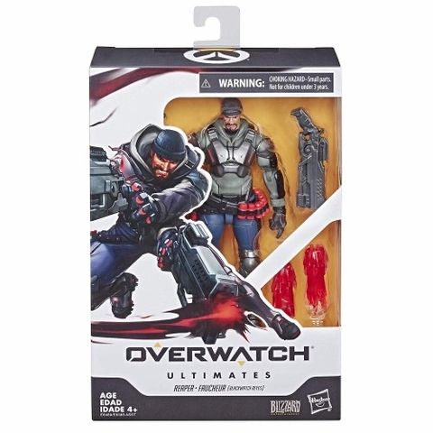  [CÓ HÀNG] Hasbro Overwatch Ultimates 6 Inch Reaper Faucheur Blackwatch Reyes Action Figure 