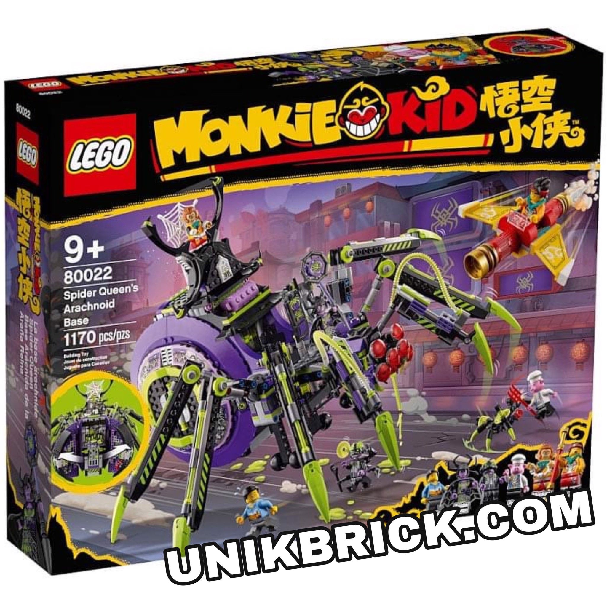 [HÀNG ĐẶT/ ORDER] LEGO Monkie Kid 80022 Spider Queen’s Arachnoid Base