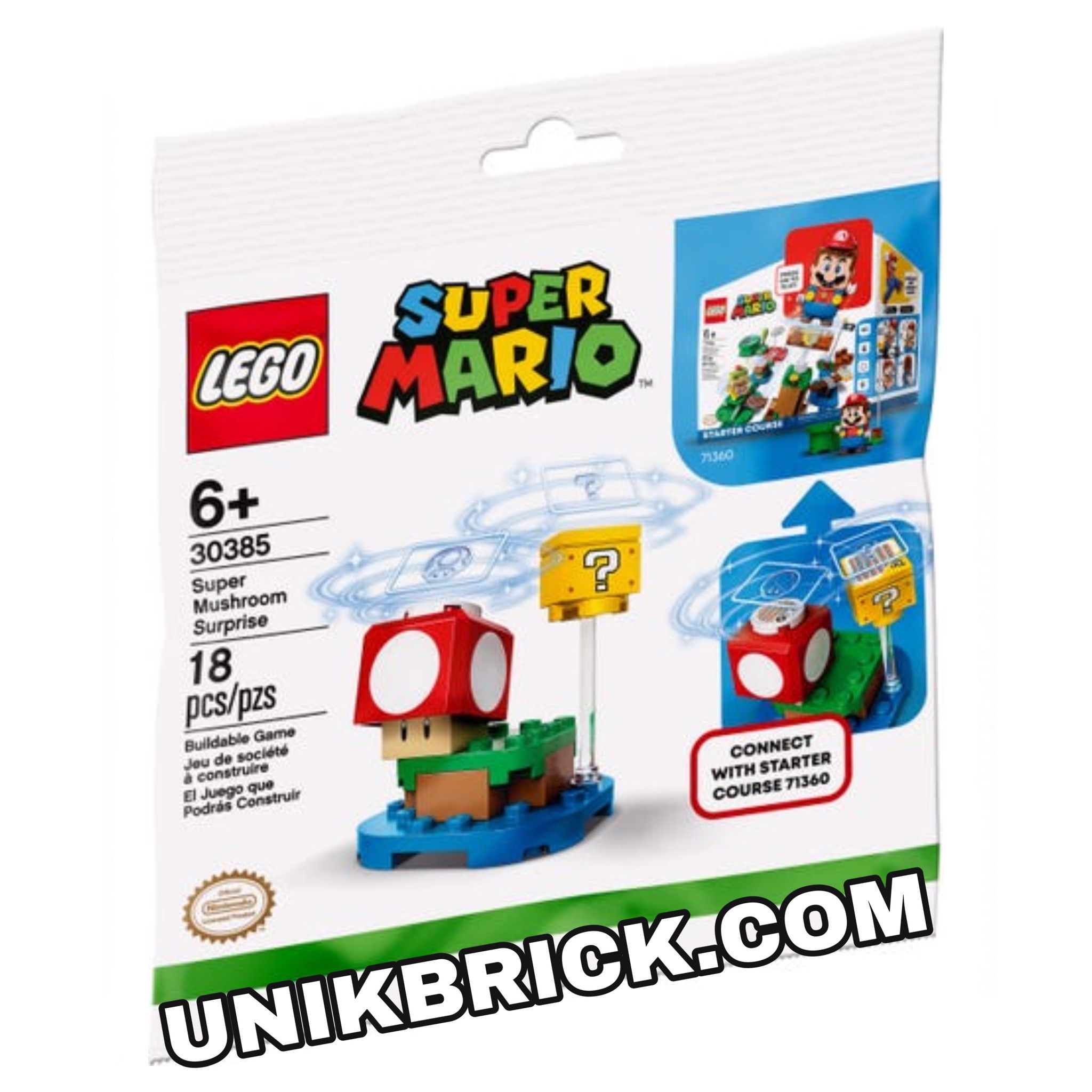 [CÓ HÀNG] LEGO Super Mario 30385 Super Mushroom Surprise Polybag