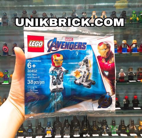  [CÓ HÀNG] LEGO Polybag Marvel Avengers Endgame 30452 Iron Man and Dum-E 