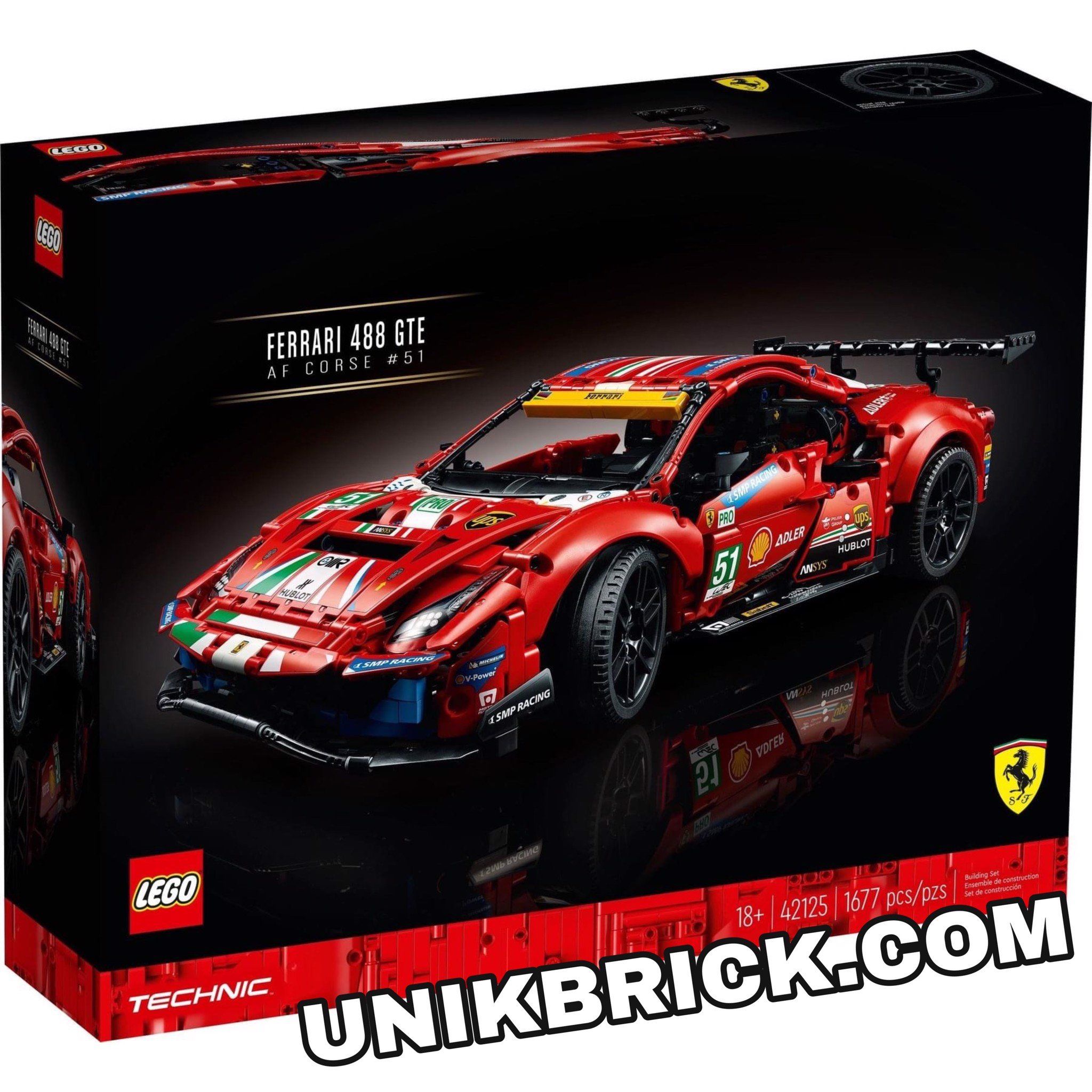 [CÓ HÀNG] LEGO Technic 42125 Ferrari 488 GTE “AF Corse #51”