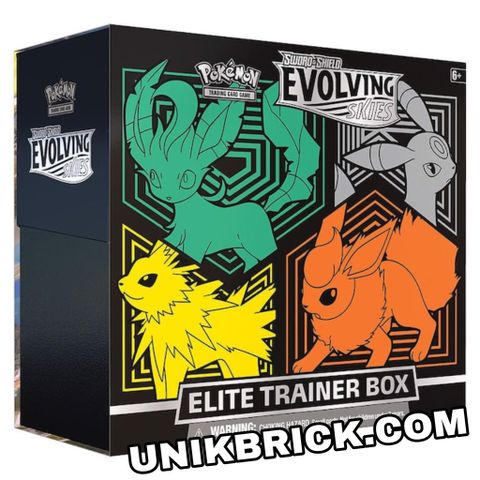  [HÀNG ĐẶT/ ORDER] Pokemon Pokémon TCG Sword & Shield Evolving Skies Flareon Elite Trainer Box 