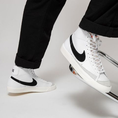 Giày Nike Blazer Mid '77 Vintage – White Black – BQ6806-100