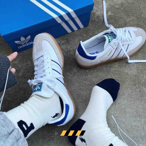 Giày adidas Samba – Cloud White Lucid Blue – IG2339