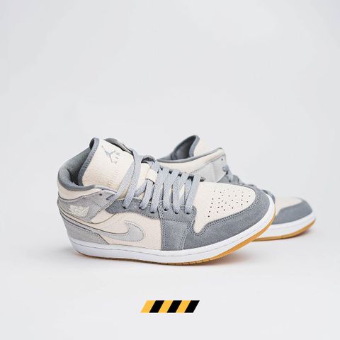 Giày Nike Air Jordan 1 Mid SE – Coconut Milk Particle Grey (GS) – DN4346-100