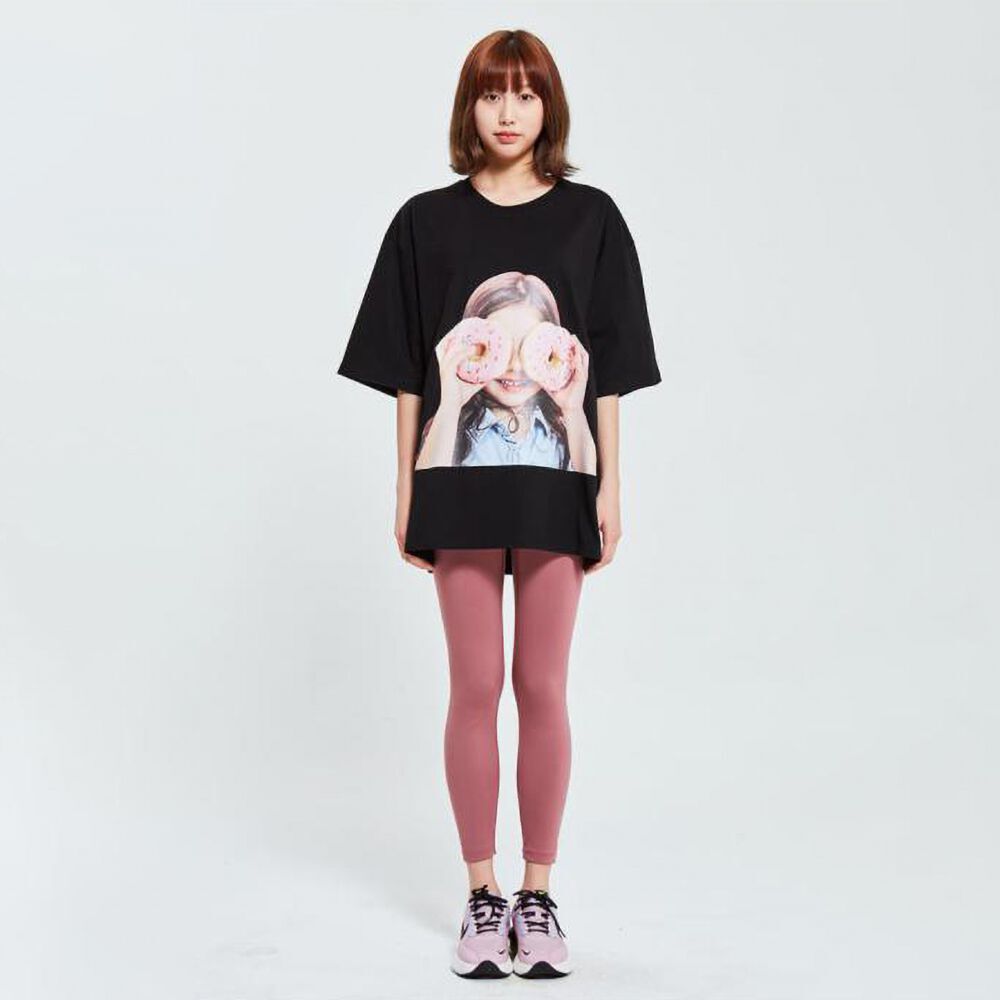 Áo thun - Acmé de la vie - ADLV BABY FACE SHORT SLEEVE T-SHIRT BLACK DONUT 3