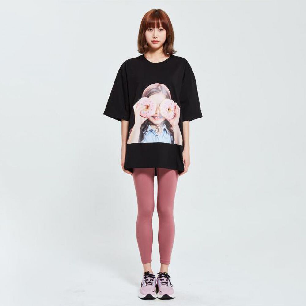  Áo thun - Acmé de la vie - ADLV BABY FACE SHORT SLEEVE T-SHIRT BLACK DONUT 3 