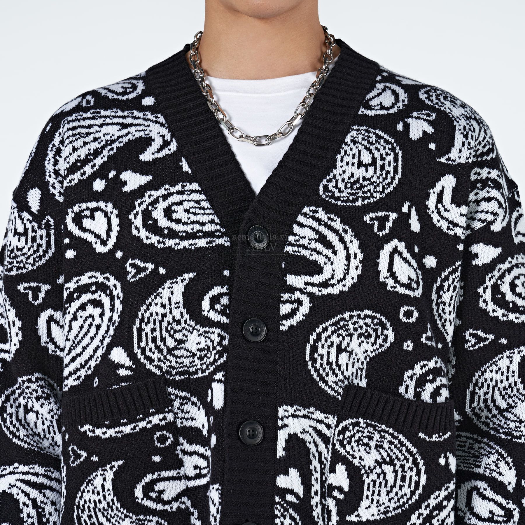  Áo Cardigan ADLV PAISLEY CARDIGAN BLACK 