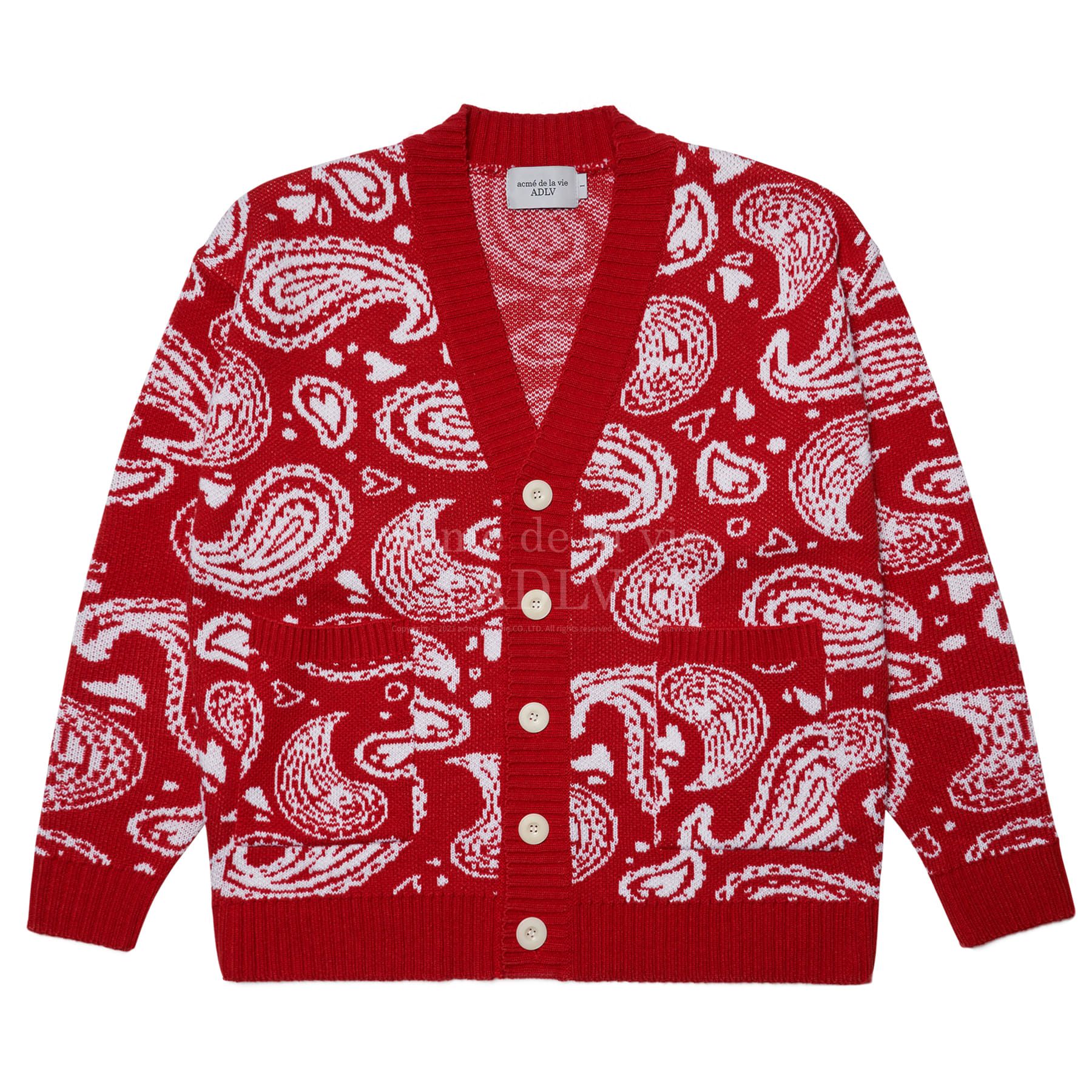  Áo Cardigan ADLV PAISLEY CARDIGAN RED 