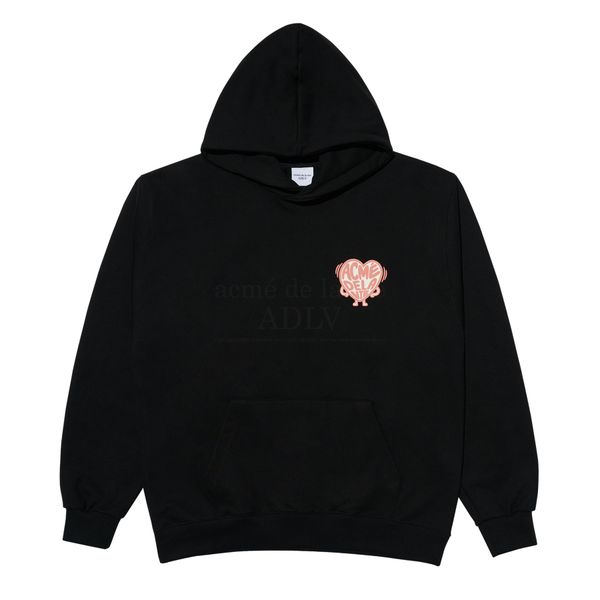  Hoodie Acmé de la vie - ADLV SHAKING HEART HOODIE BLACK 