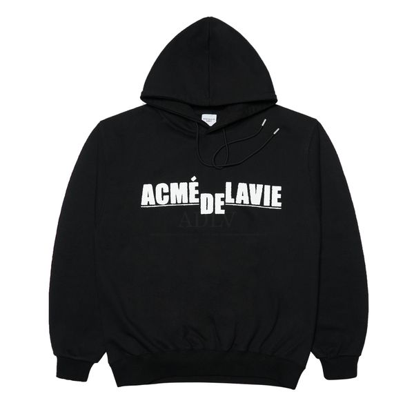  Hoodie Acmé de la vie - ADLV WHITE FULL LOGO HOODIE BLACK 