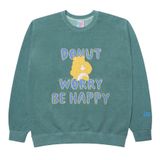  Áo Sweater ADLV [Acmé de la vie x Care Bear] - DONUT WORRY SWEATSHIRTS WASHING GREEN 