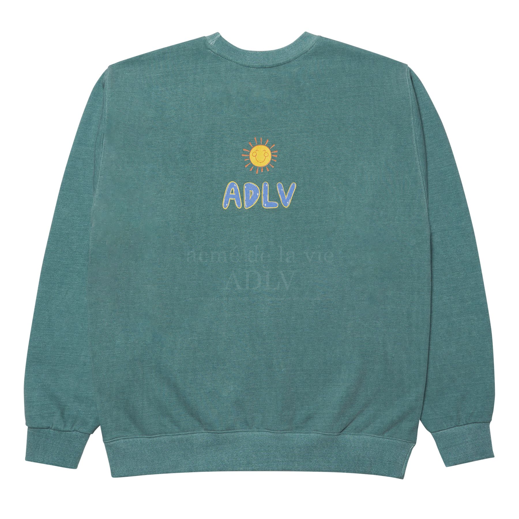  Áo Sweater ADLV [Acmé de la vie x Care Bear] - DONUT WORRY SWEATSHIRTS WASHING GREEN 
