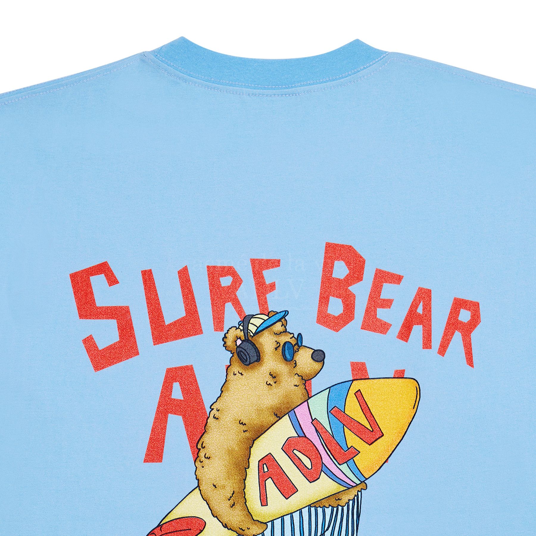  Áo thun ADLV - Acmé de la vie - SURFING BEAR SHORT SLEEVE T-SHIRT SKYBLUE 