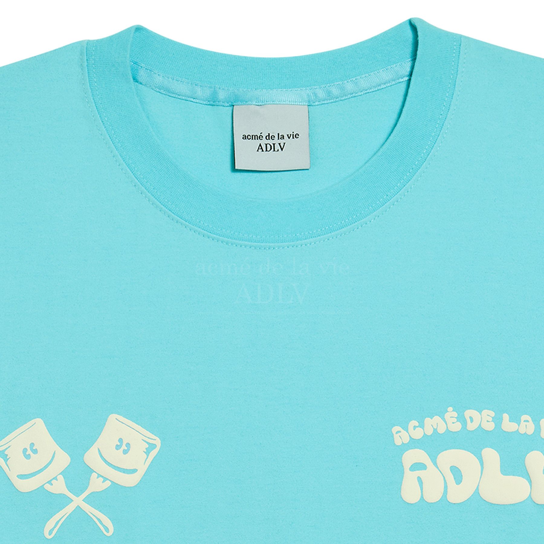  Áo thun ADLV - Acmé de la vie - ADLV MARSHMALLOW SHORT SLEEVE T-SHIRT - SKYBLUE 