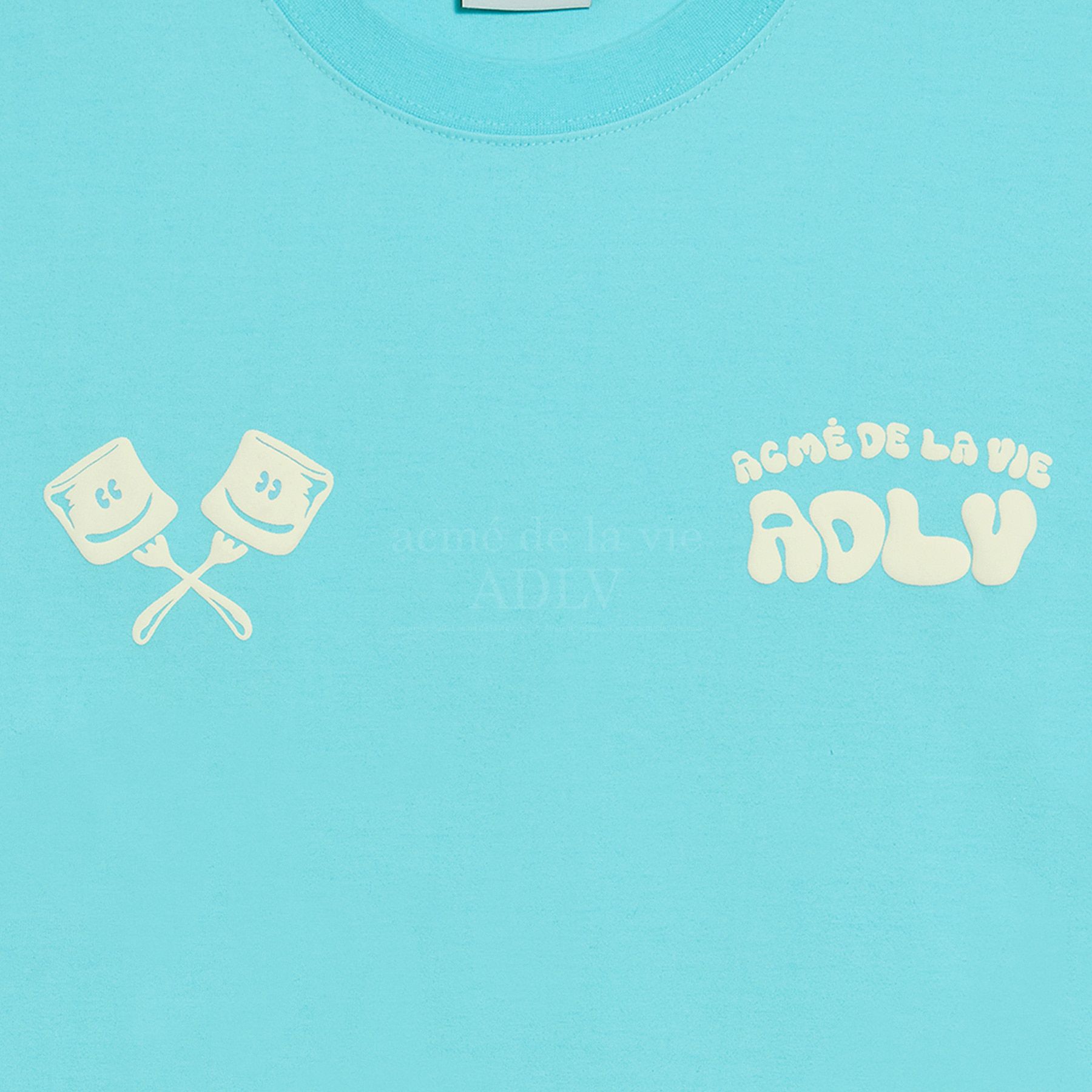  Áo thun ADLV - Acmé de la vie - ADLV MARSHMALLOW SHORT SLEEVE T-SHIRT - SKYBLUE 