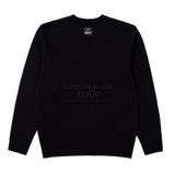  Áo Sweater Acmé de la vie - ACME DE LA VIE X Smiley® BIKER SMILEY FRONT ARTWORK KNIT BLACK 