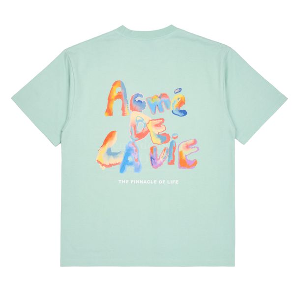  Áo thun - Acmé de la vie - GRADATION CRAYON LOGO SHORT SLEEVE T-SHIRT SKYBLUE 