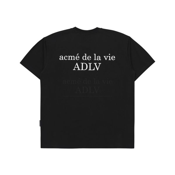  Áo thun - Acmé de la vie - ADLV DTP WINDOW SEAT BABY FACE SHORT SLEEVE T-SHIRT BLACK 