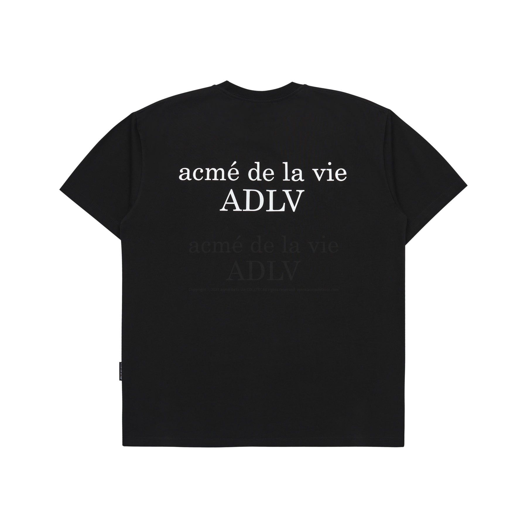  Áo thun - Acmé de la vie - ADLV DTP WINDOW SEAT BABY FACE SHORT SLEEVE T-SHIRT BLACK 