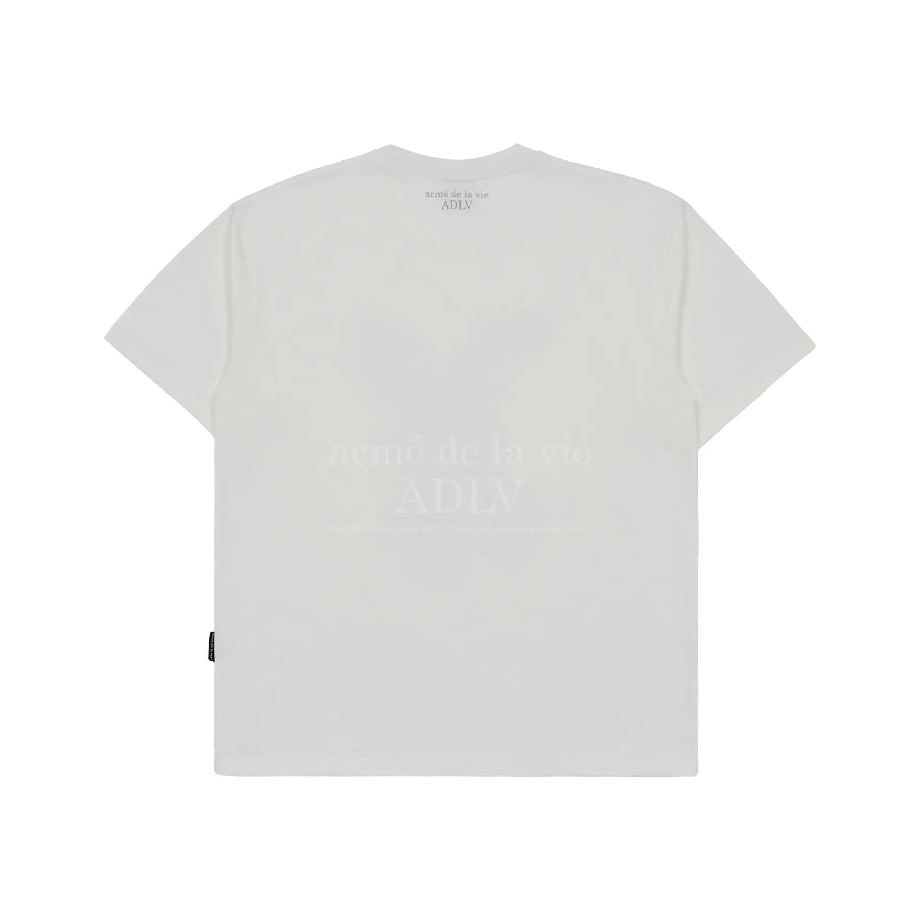 Áo thun Acmé de la vie - ADLV BLACK FUZZY RABBIT SHORT SLEEVE T-SHIRT CREAM